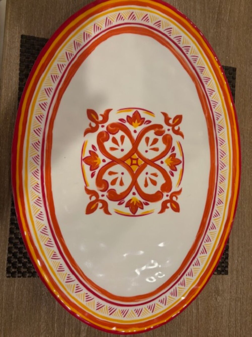 Bobby Flay Melamine Serving Platter New